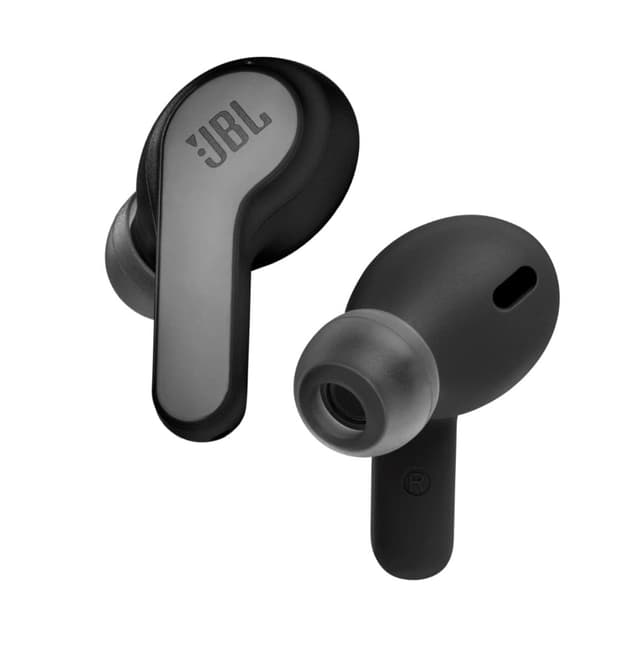 JBL Wave 200 Wireless Earbuds (TWS) with Mic, 20 Hours Playtime, Deep Bass Sound, Dual Connect Technology, Quick Charge, Comfort Fit Ergonomic Design, Voice Assistant Support for Mobiles (Black)
