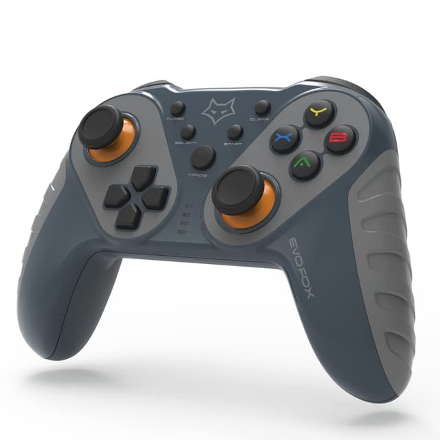 Amkette EvoFox Elite Ops Wireless Gamepad for Android TV | Google TV | 8+ Hours of Play Time | Zero Lag Connectivity Upto 12 Feets | USB Extender for TV Included | - Dusk Grey