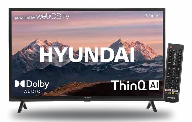  HYUNDAI 80 cm (32 inches) HD Ready Smart LED TV SMTHY32WSR6YI5 (Black)
