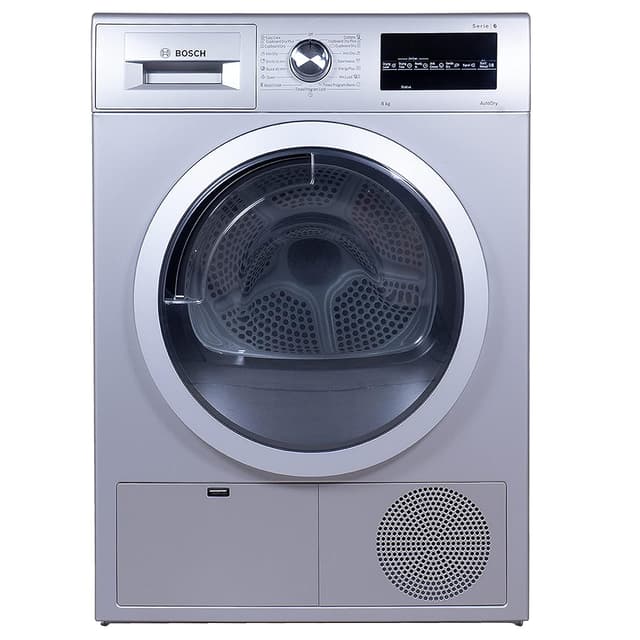 Bosch 8 kg Fully Automatic Condenser Tumble Dryer WTG8640SIN, Silver, Inbuilt Heater)